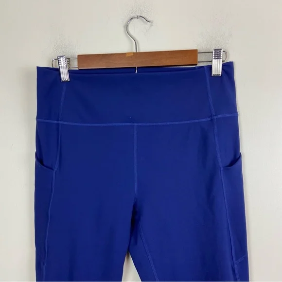 Fabletics Royal Blue High Rise Workout Running Exercise Gym Leggings Size Medium - Picture 2 of 8